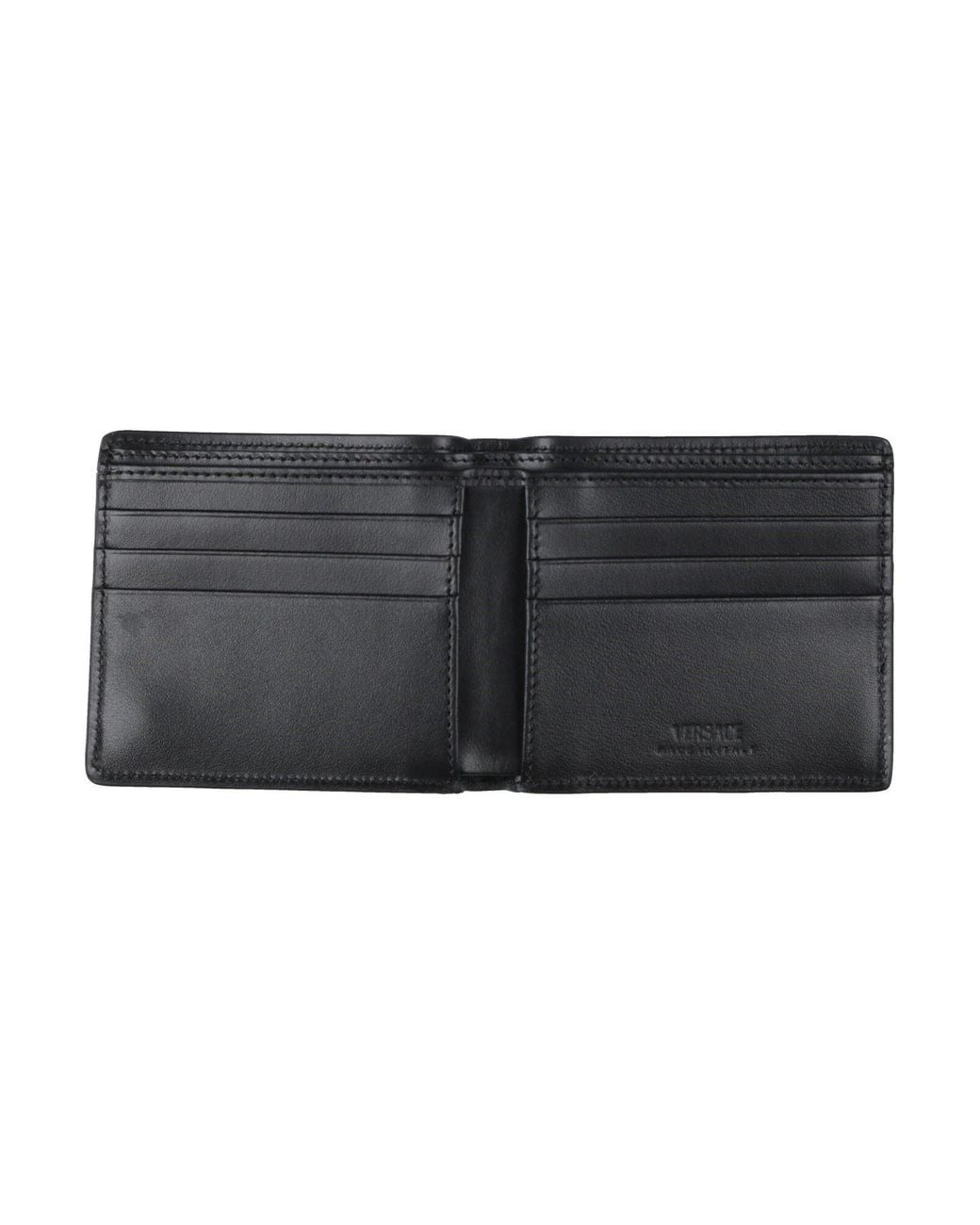 Versace Black Wallet Calfskin for men