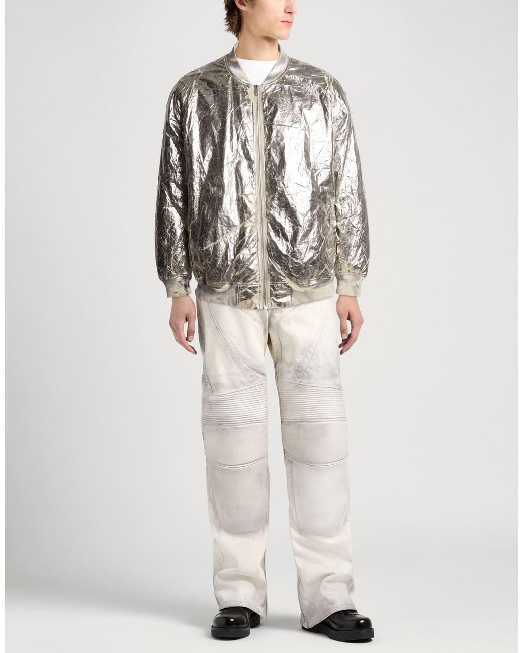 Rick Owens Gray Jacket Polyamide for men