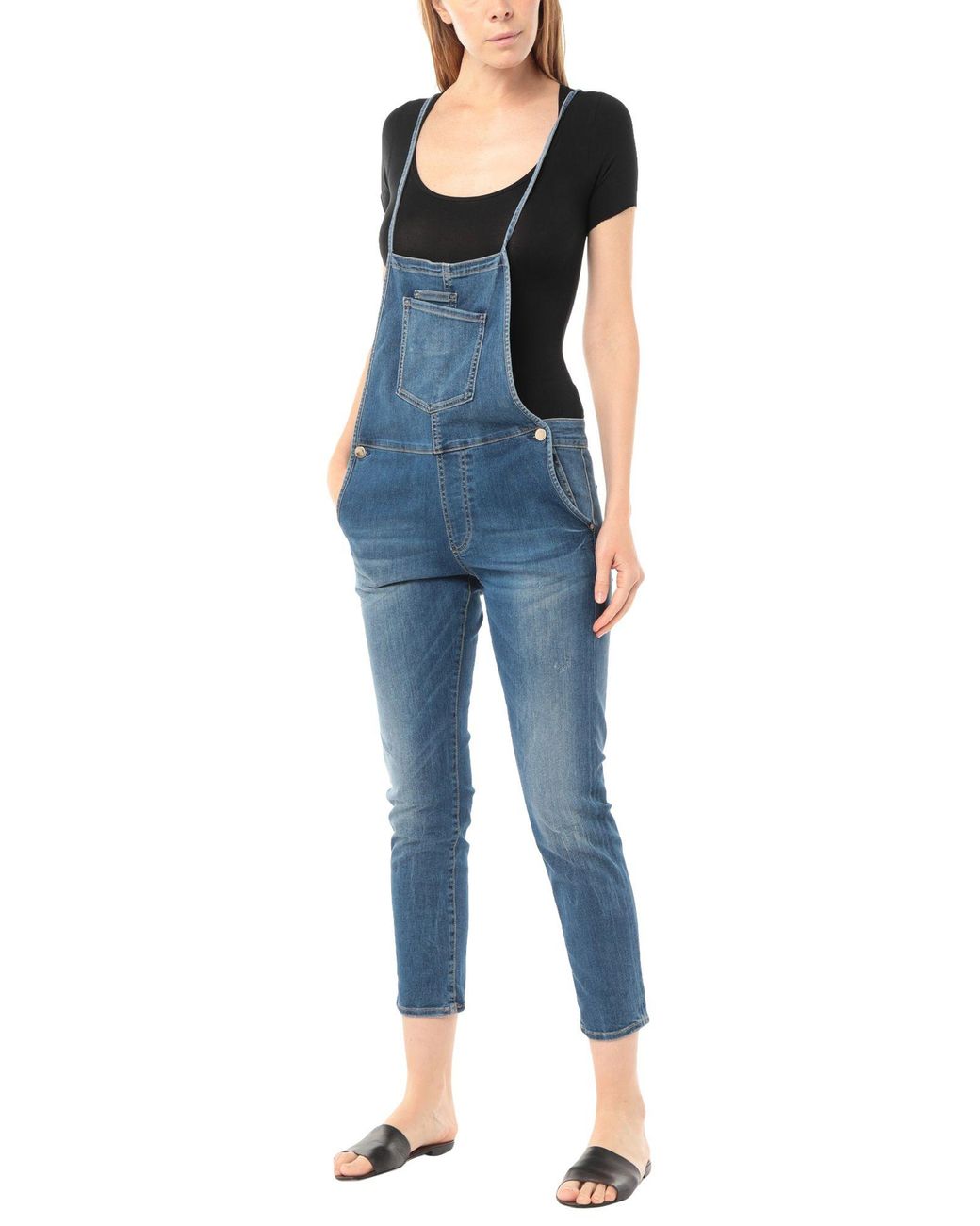Guess Denim Dungarees in Blue (Green 