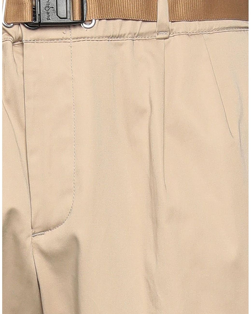 White Sand Natural Pants for men