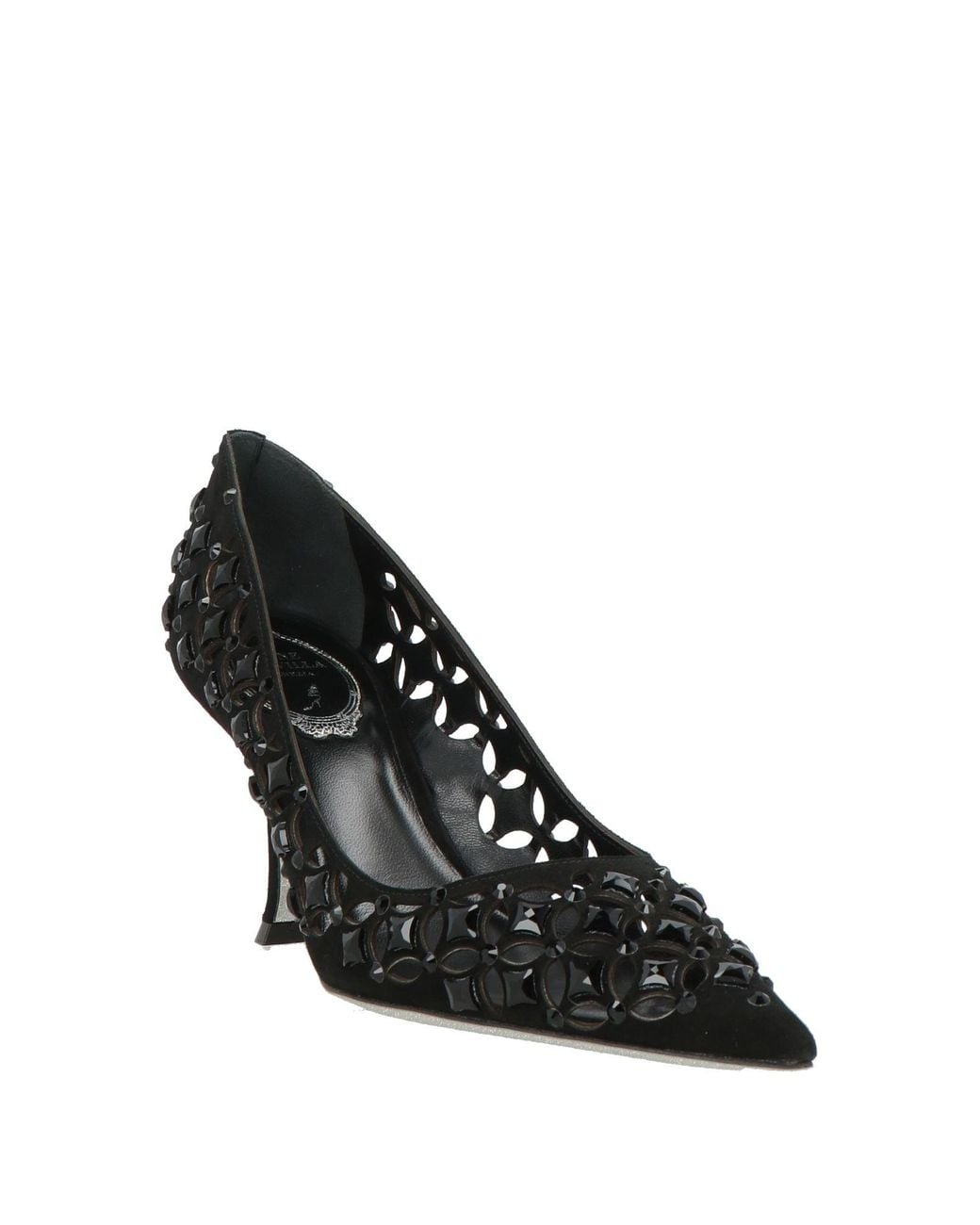Rene Caovilla Black Pumps Leather