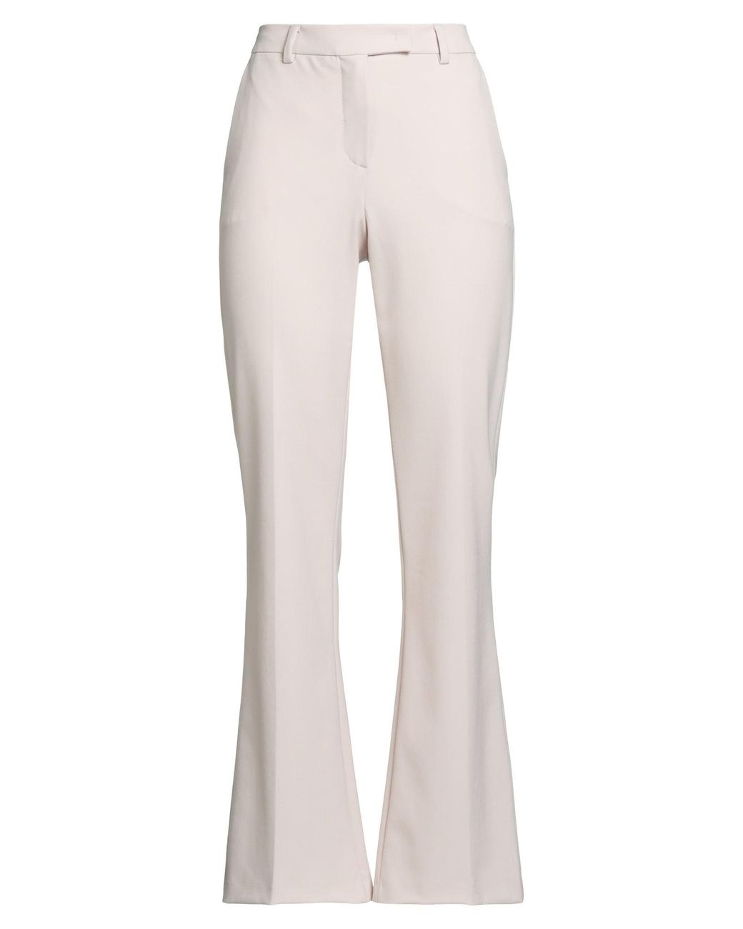 SEVENTY VENEZIA White Blush Pants Polyester, Virgin Wool, Elastane