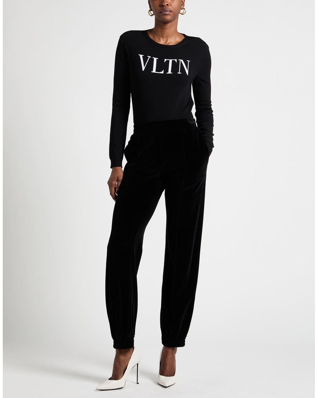 Valentino Garavani Black Sweater Viscose, Polyamide