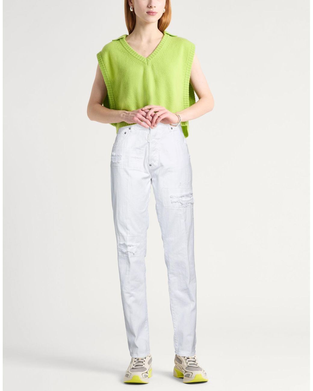 DSquared² White Jeans Cotton