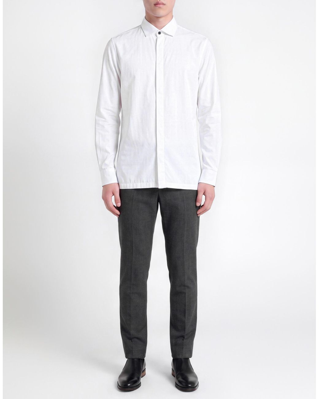Daniele Alessandrini White Shirt Viscose for men