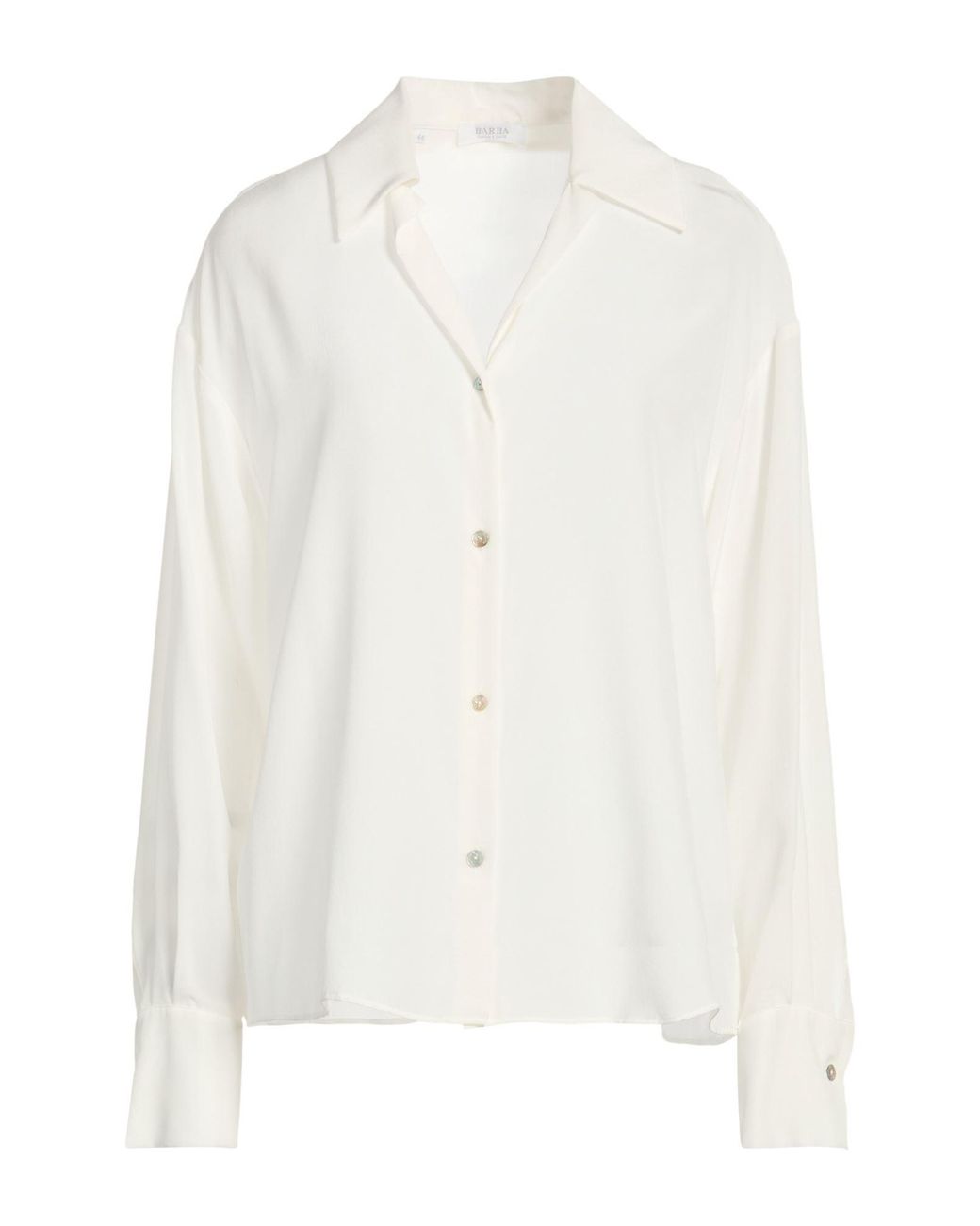 Barba Napoli White Shirt Silk