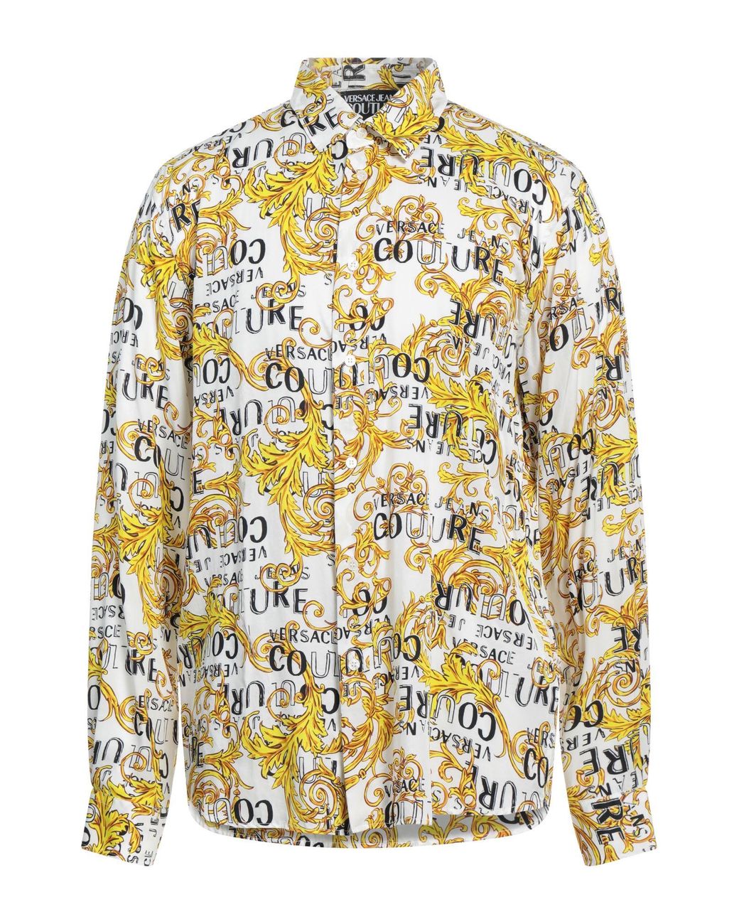Versace Jeans Couture White Shirt Viscose for men