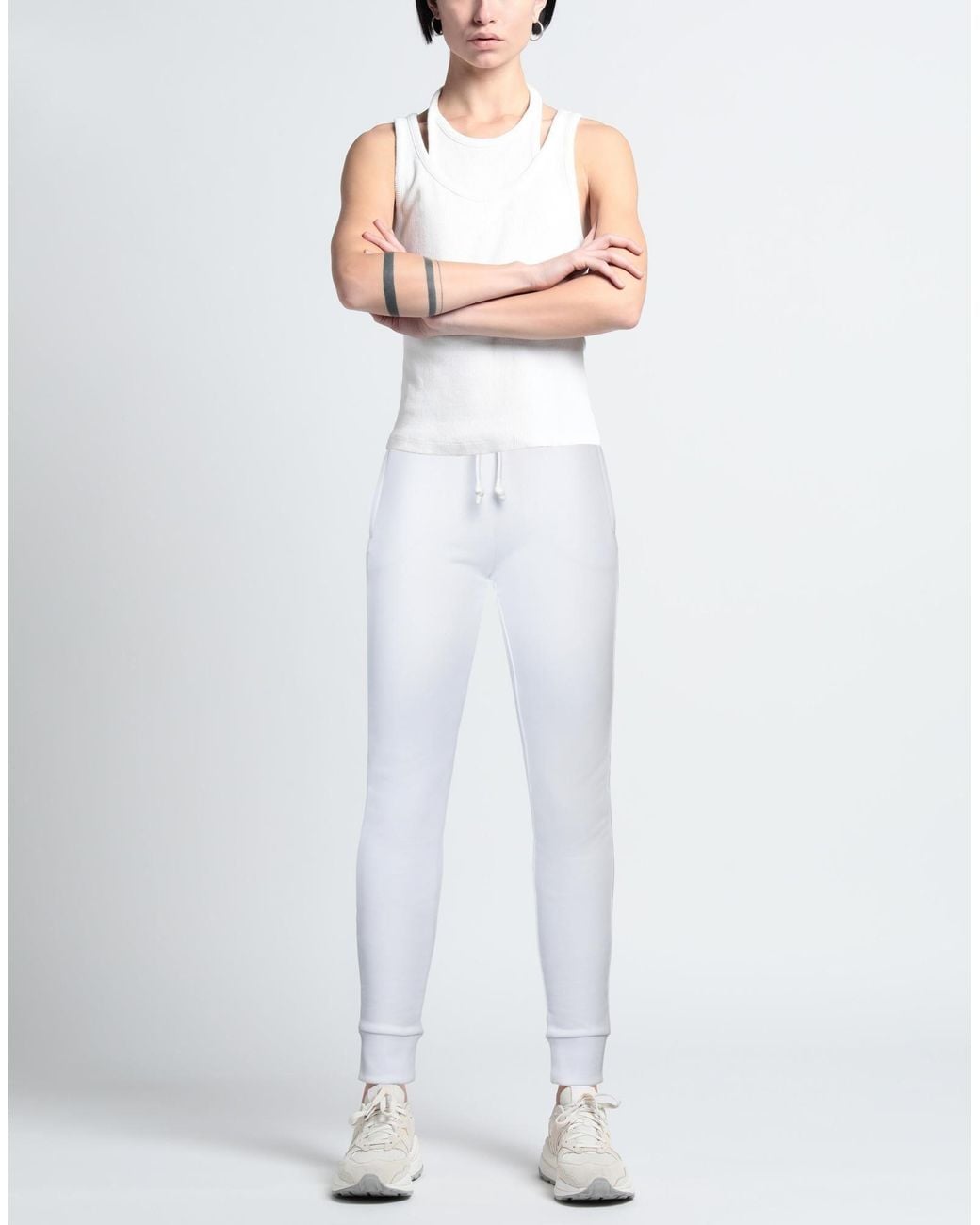 Versace Jeans Couture White Pants Cotton