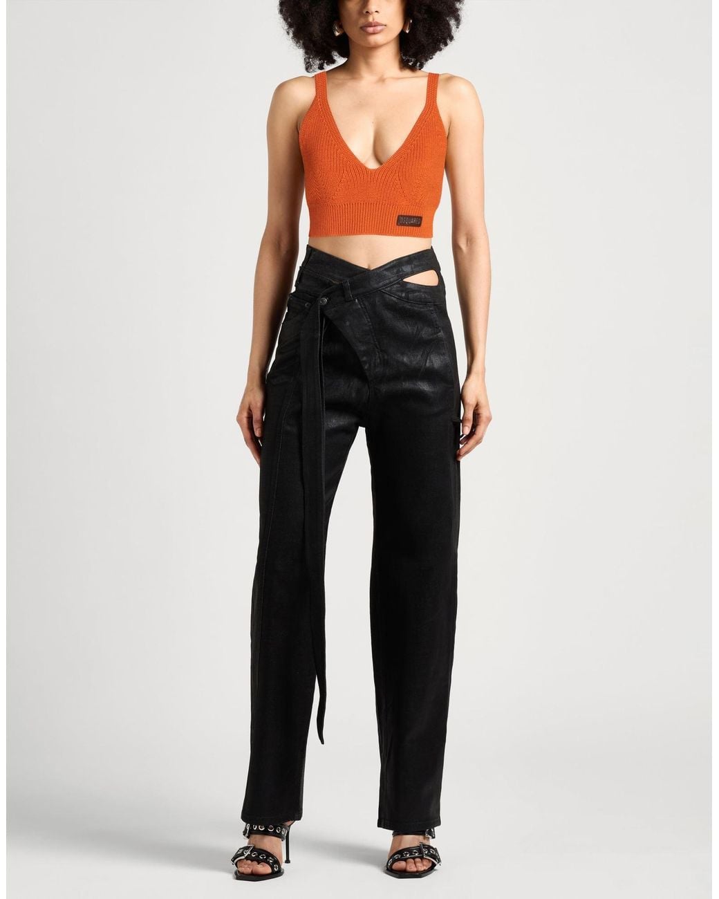 DSquared² Orange Top Wool