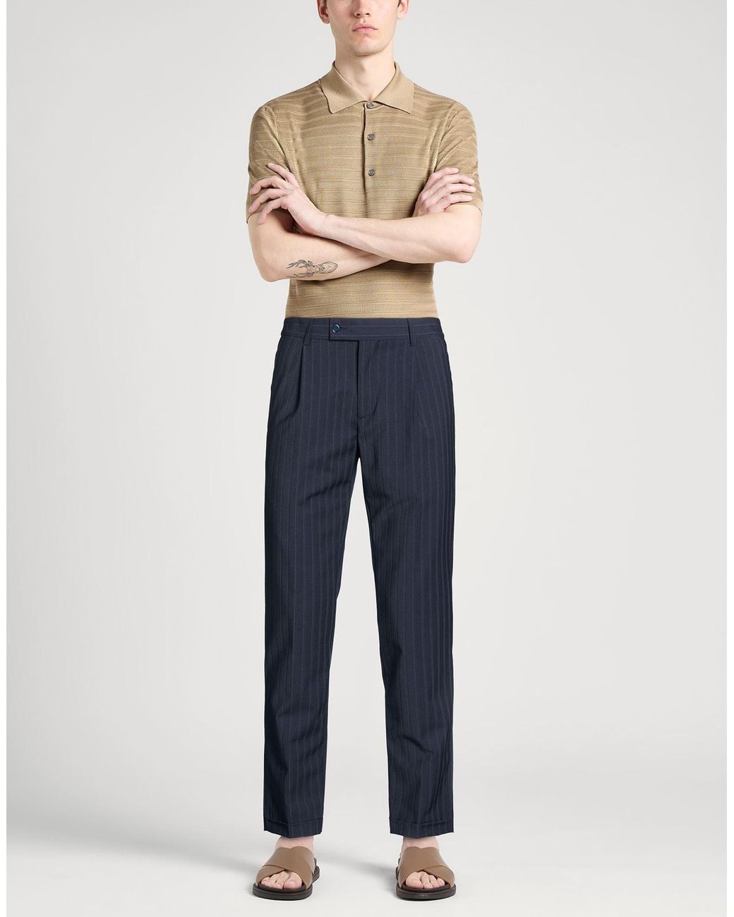 Daniele Alessandrini Blue Trouser for men