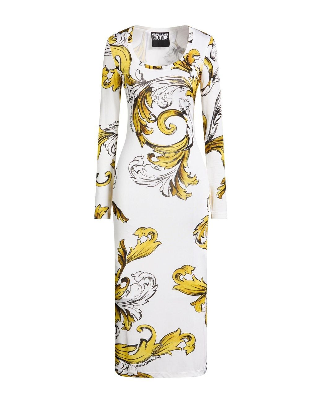 Versace Jeans Couture Metallic Midi Dress
