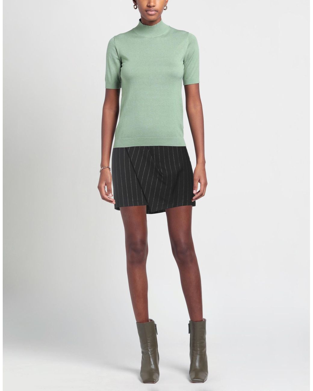 8pm Black Mini Skirt