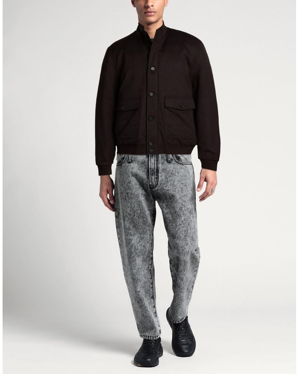 DUNO Black Jacket for men