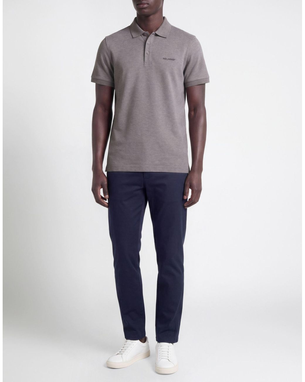 HELMUR® Gray Polo Shirt for men