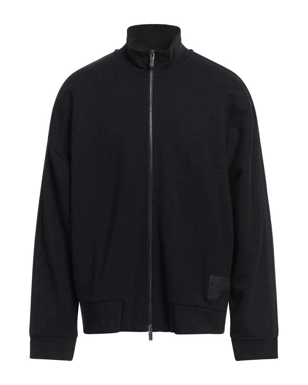 ARMANI EXCHANGE Black Sweatshirt Cotton, Elastane, Polyester for men