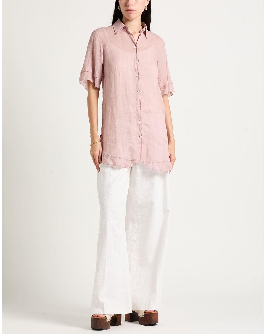 European Culture Pink Shirt
