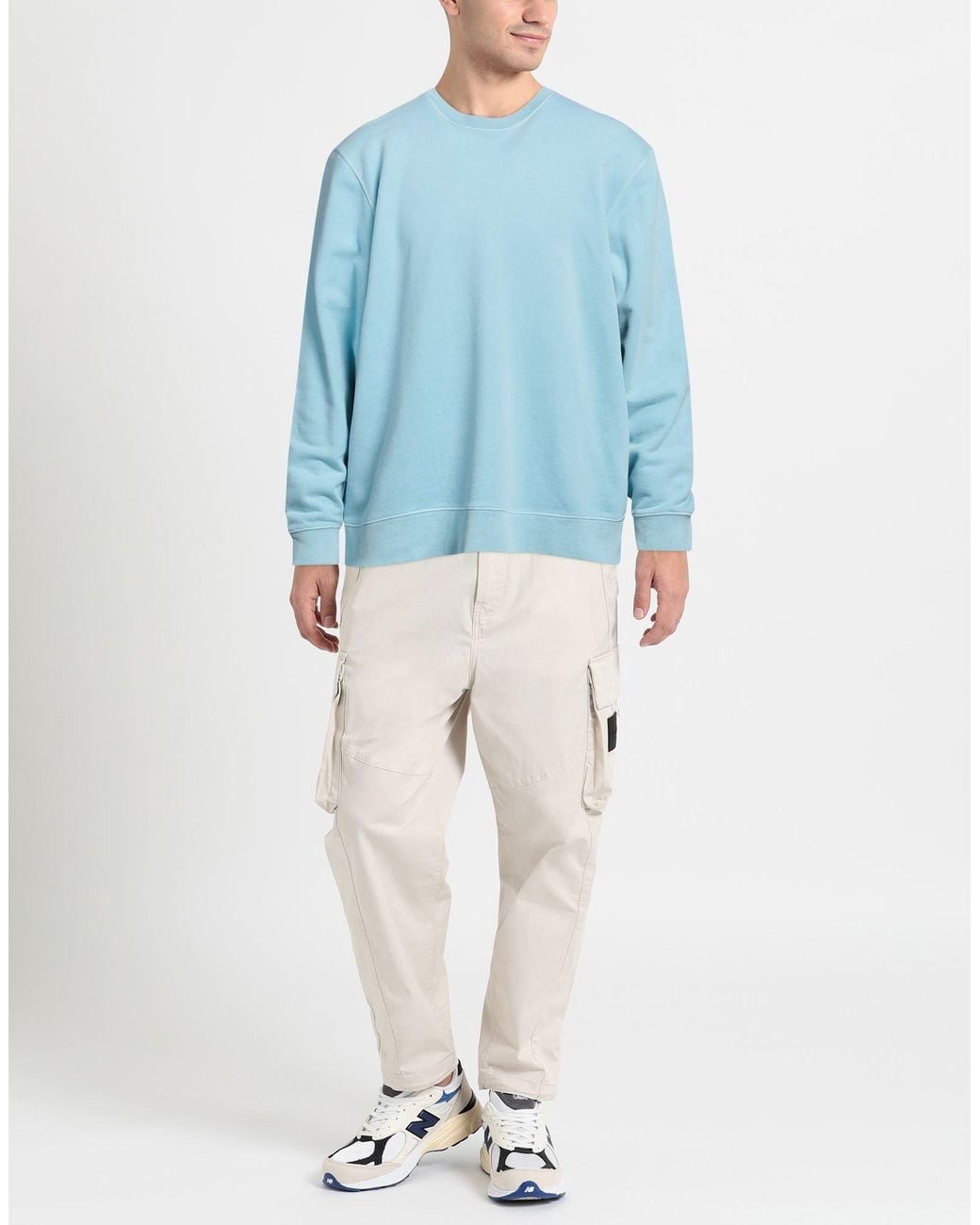 Zanone Blue Sweatshirt for men