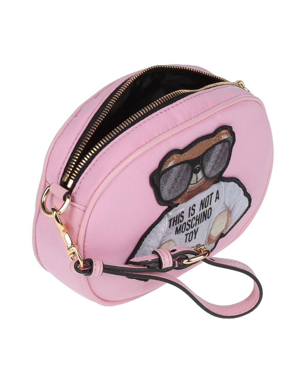 Moschino Pink Couture -- Belt Bag Leather, Textile Fibers