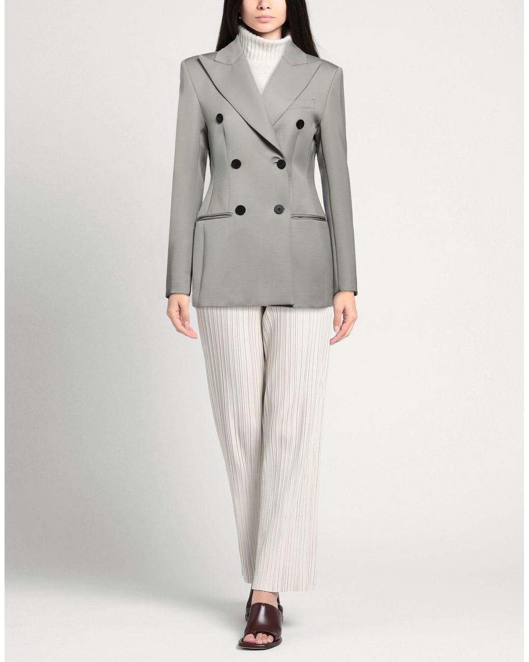 Seafarer Gray Light Blazer Virgin Wool
