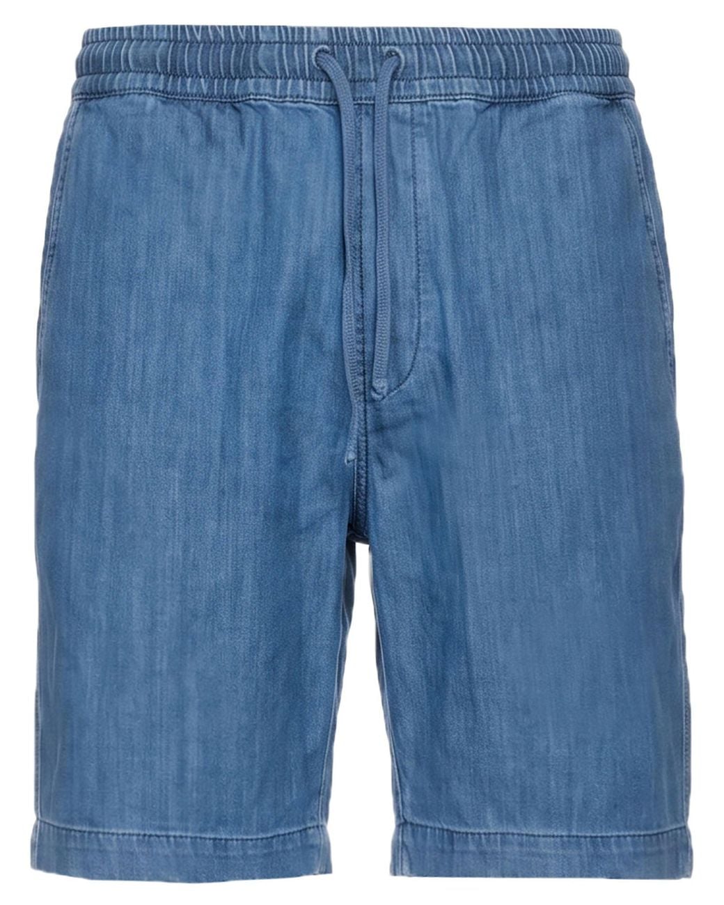 Universal Works Blue Denim Shorts Cotton, Recycled Cotton for men