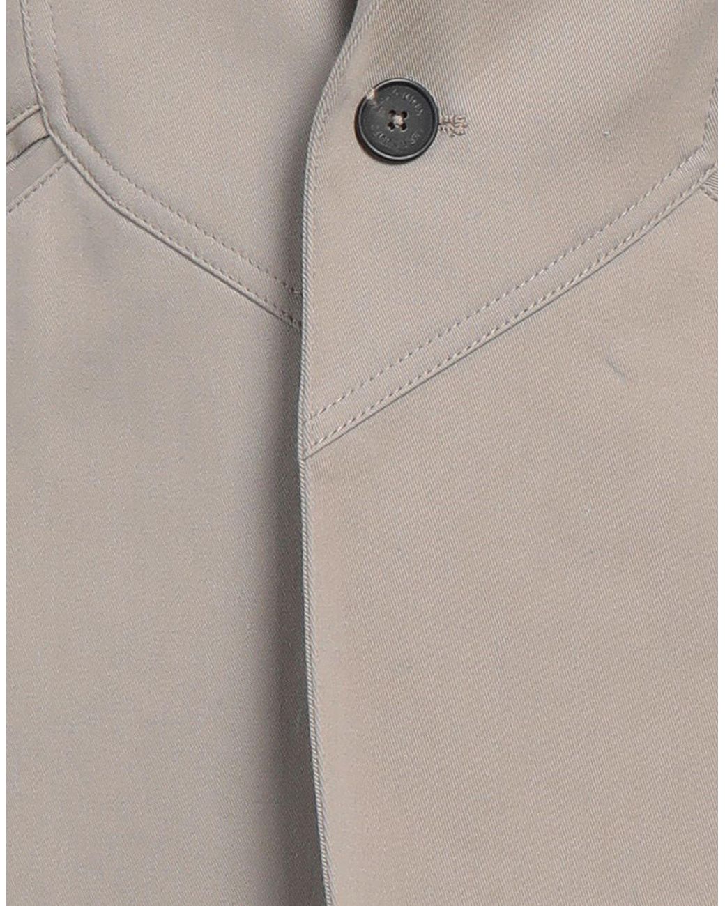 Les Hommes Gray Blazer Cotton, Elastane for men