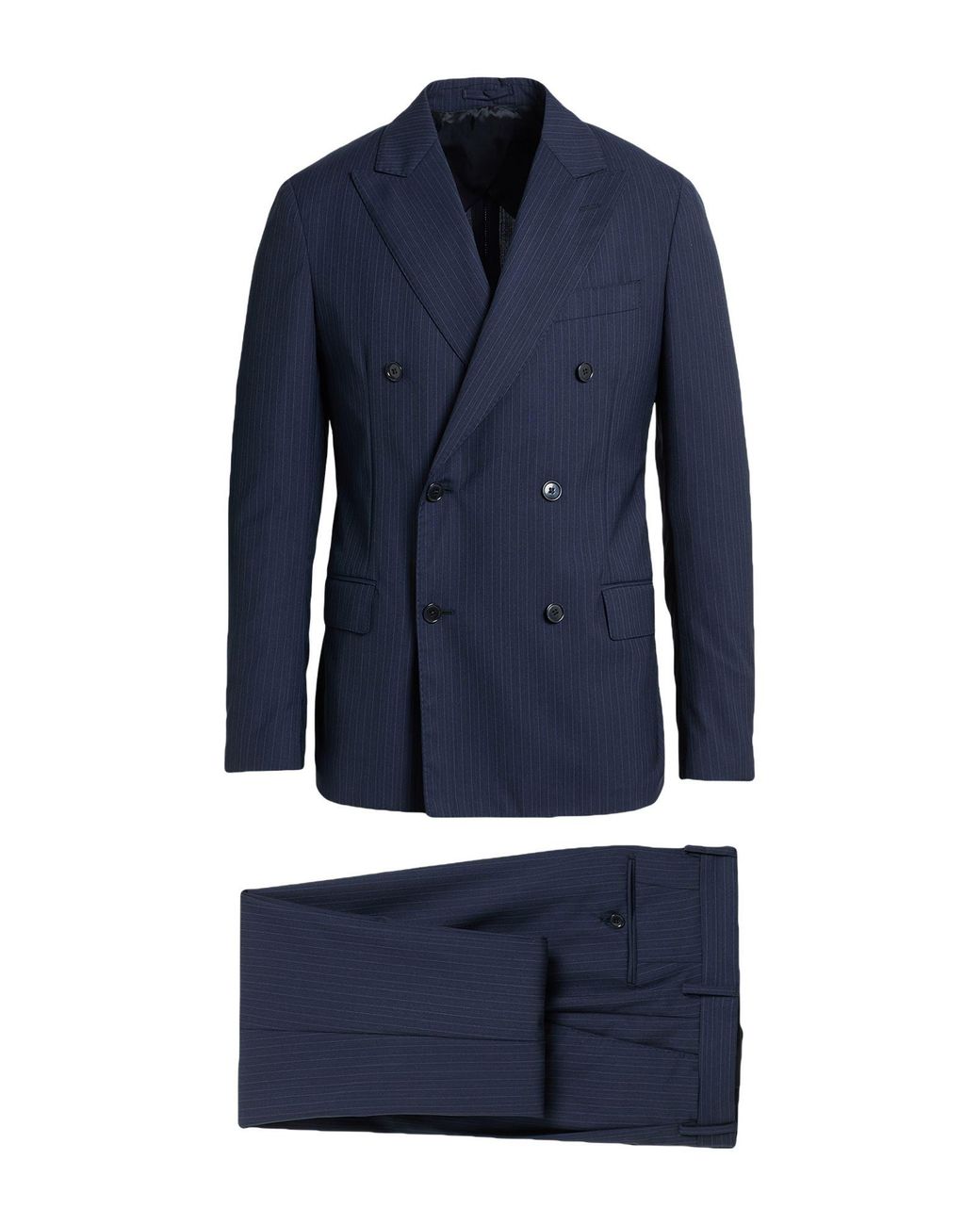 Lardini Blue Midnight Suit Wool for men