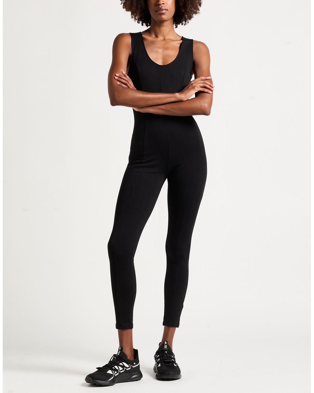 Suoli Black Jumpsuit Viscose, Polyamide, Elastane