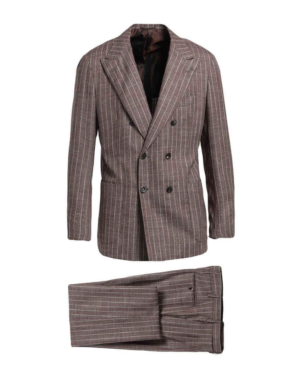 Kiton Suit in Brown for Men | Lyst