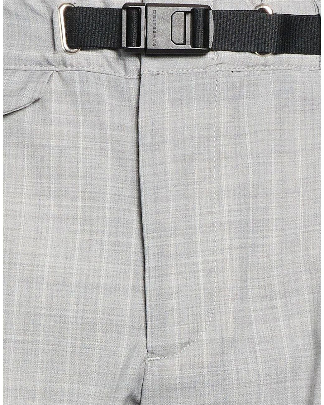 White Sand Gray Light Pants Polyester, Virgin Wool, Elastane for men