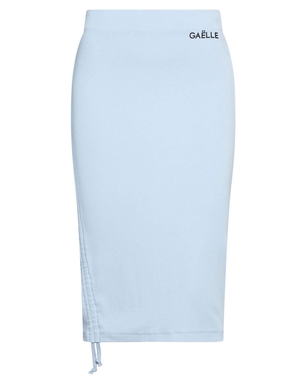 Gaelle Paris Blue Midi Skirt