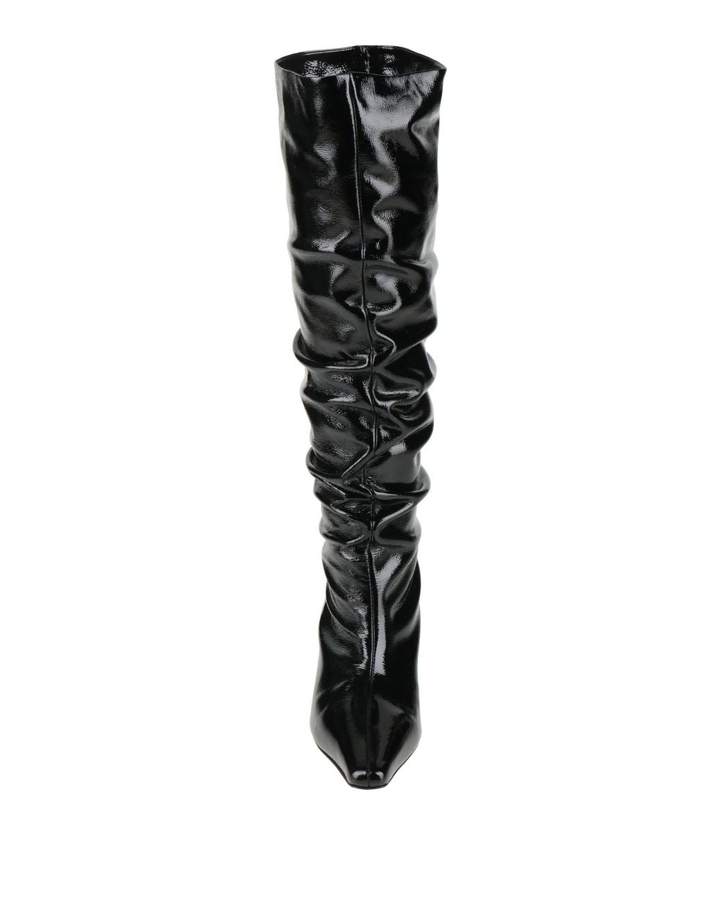 MSGM Black Boot Leather