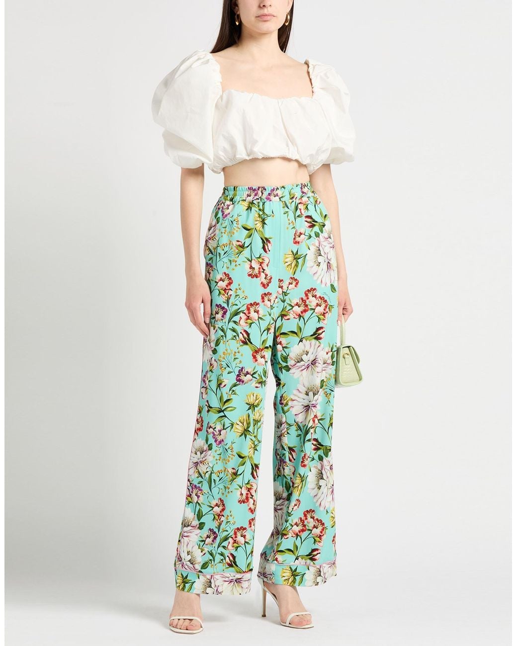 Dolce & Gabbana Green Light Pants Viscose, Elastane