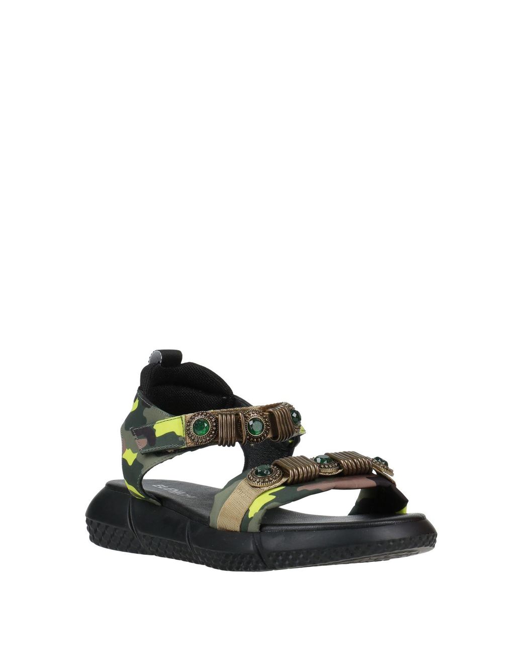 Elena Iachi Green Sandals