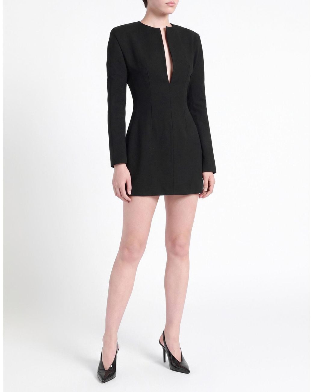 AEXAE Black Mini Dress