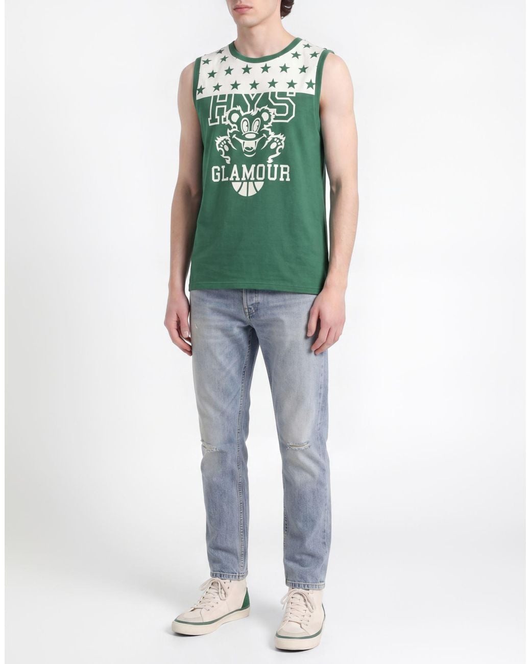 Hysteric Glamour Green T-Shirt Cotton for men