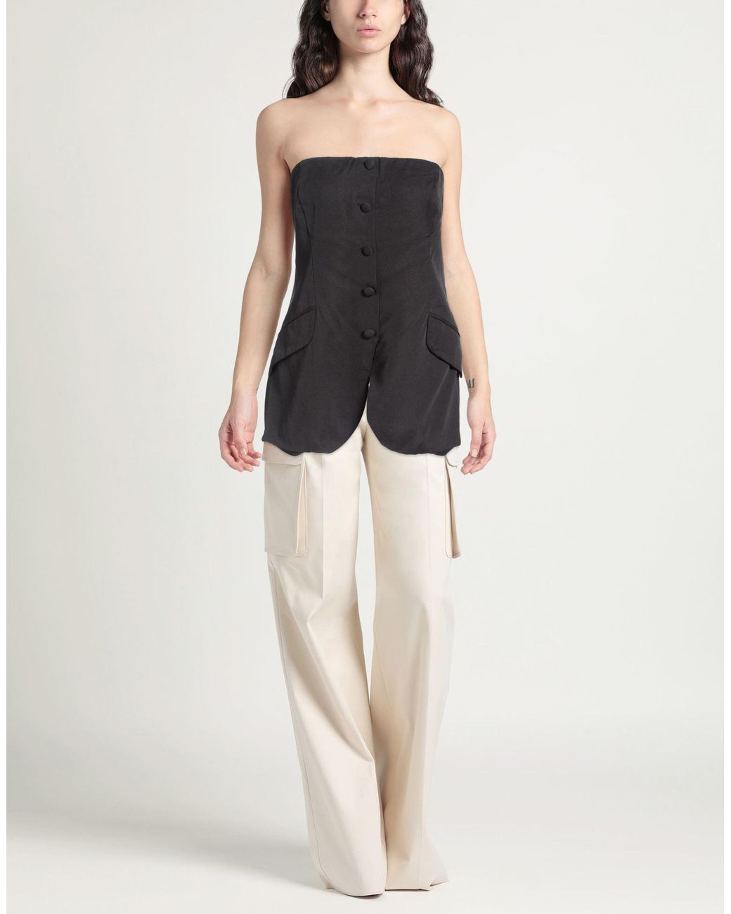 Top Reformation de color Black