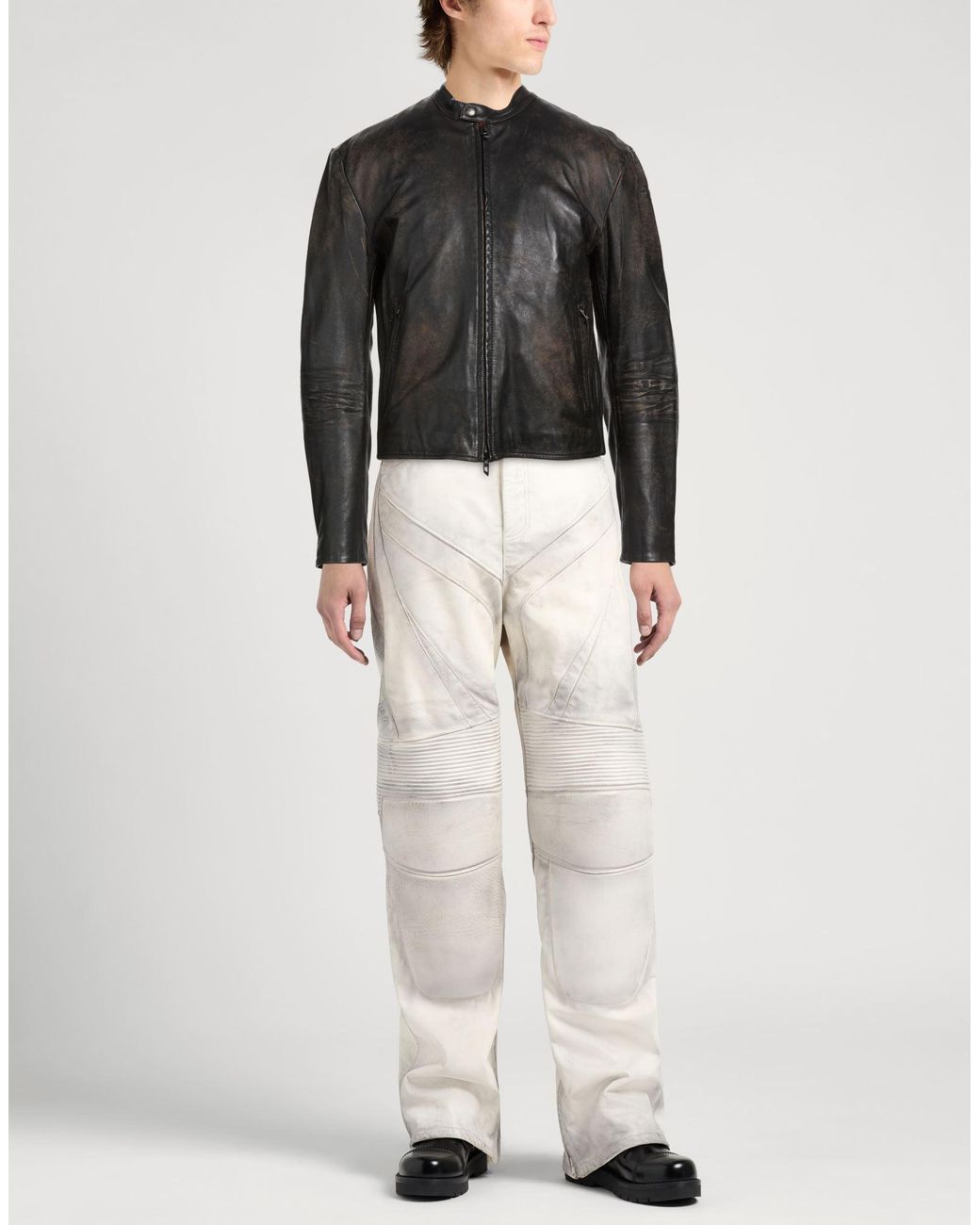 DIESEL Black Jacket Sheepskin for men