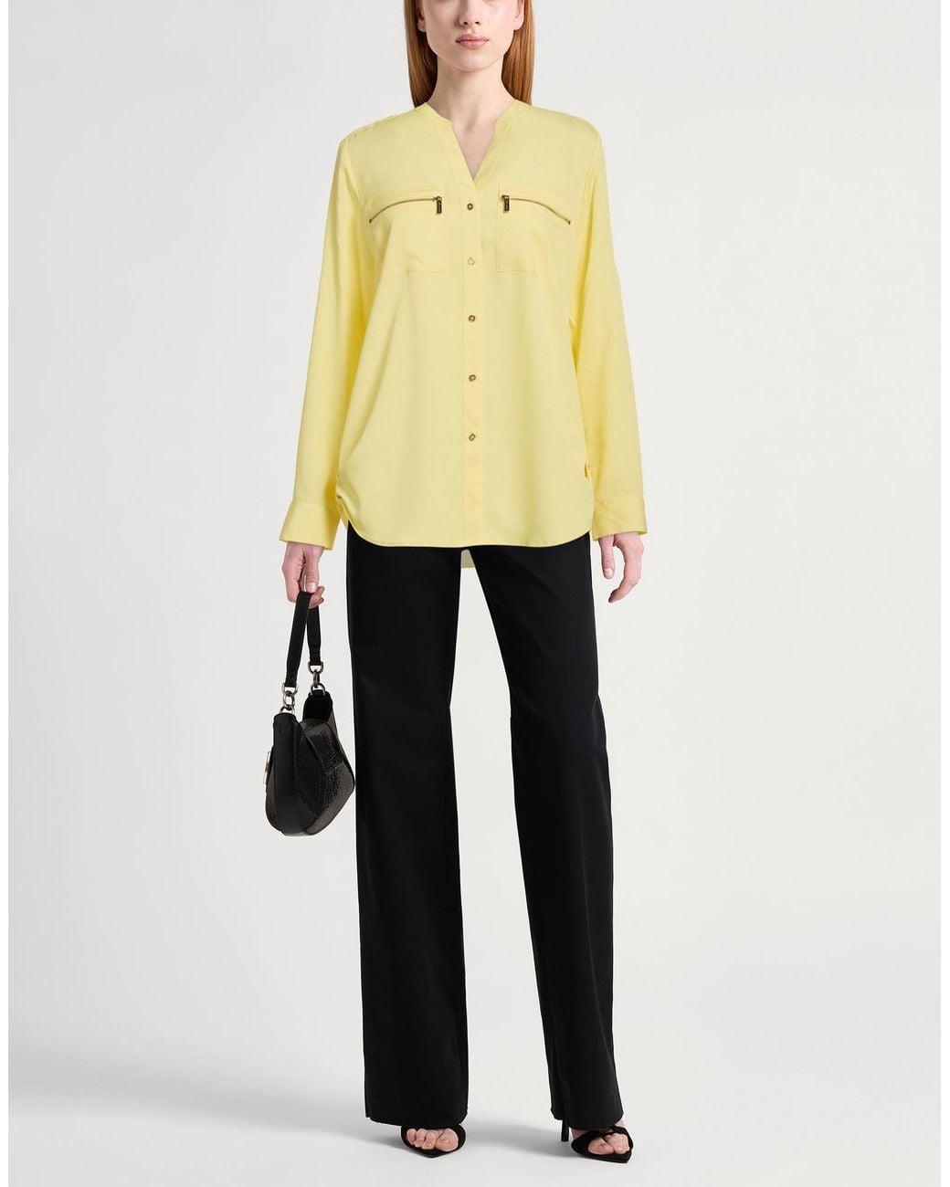Calvin Klein Yellow Shirt Polyester