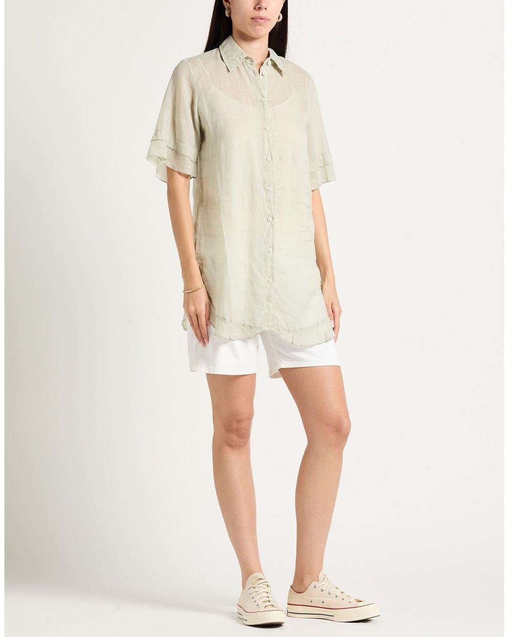 European Culture White Shirt