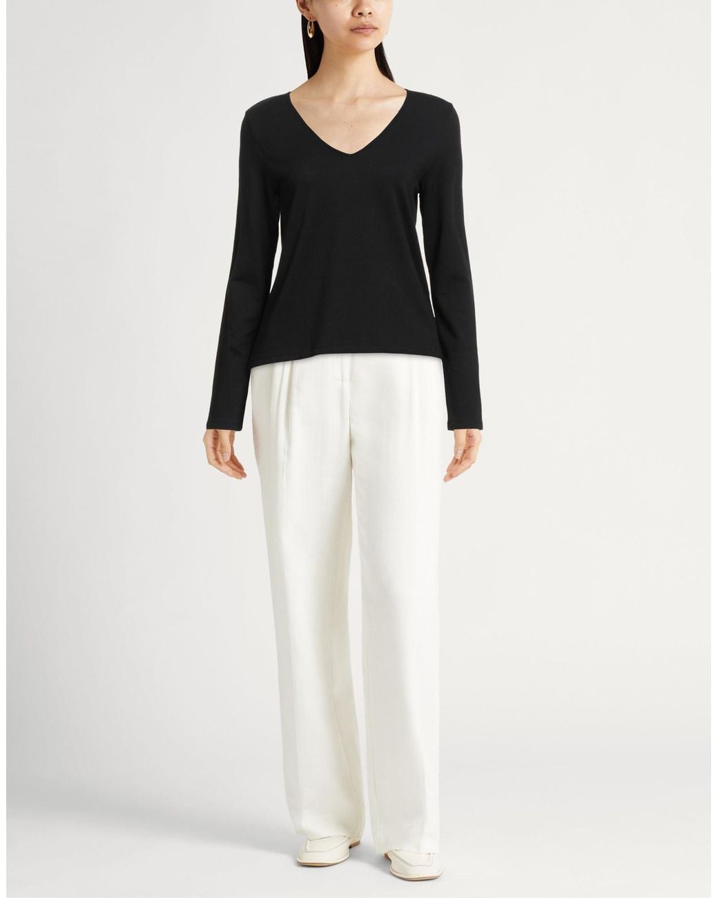 Majestic Filatures Black Sweatshirt Viscose, Elastane