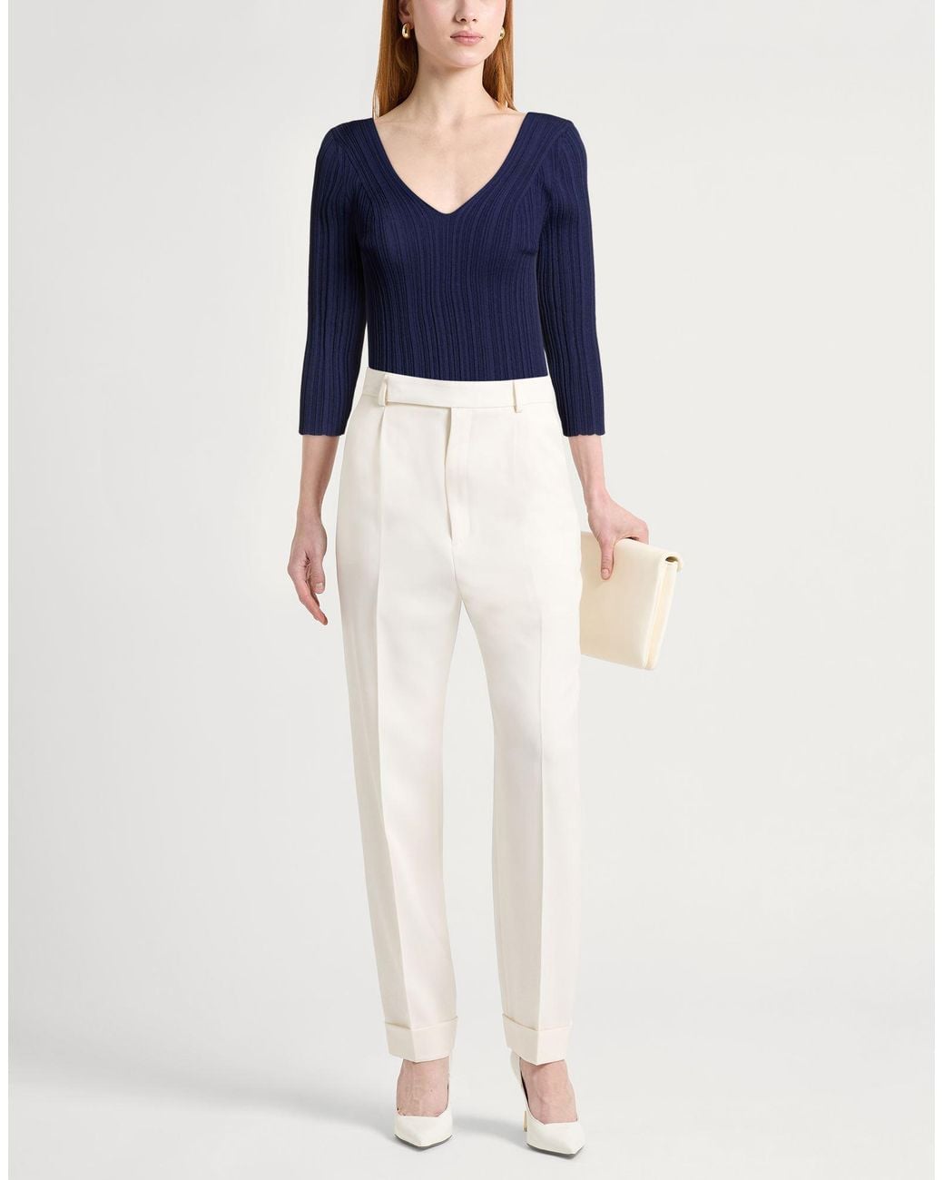 Alberta Ferretti Blue Pullover
