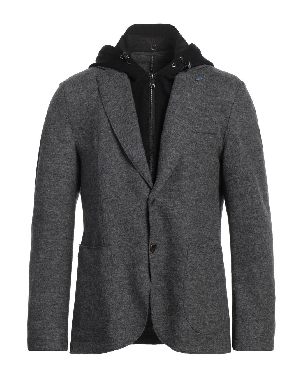 Harmont & Blaine Black Lead Jacket Wool, Acrylic for men