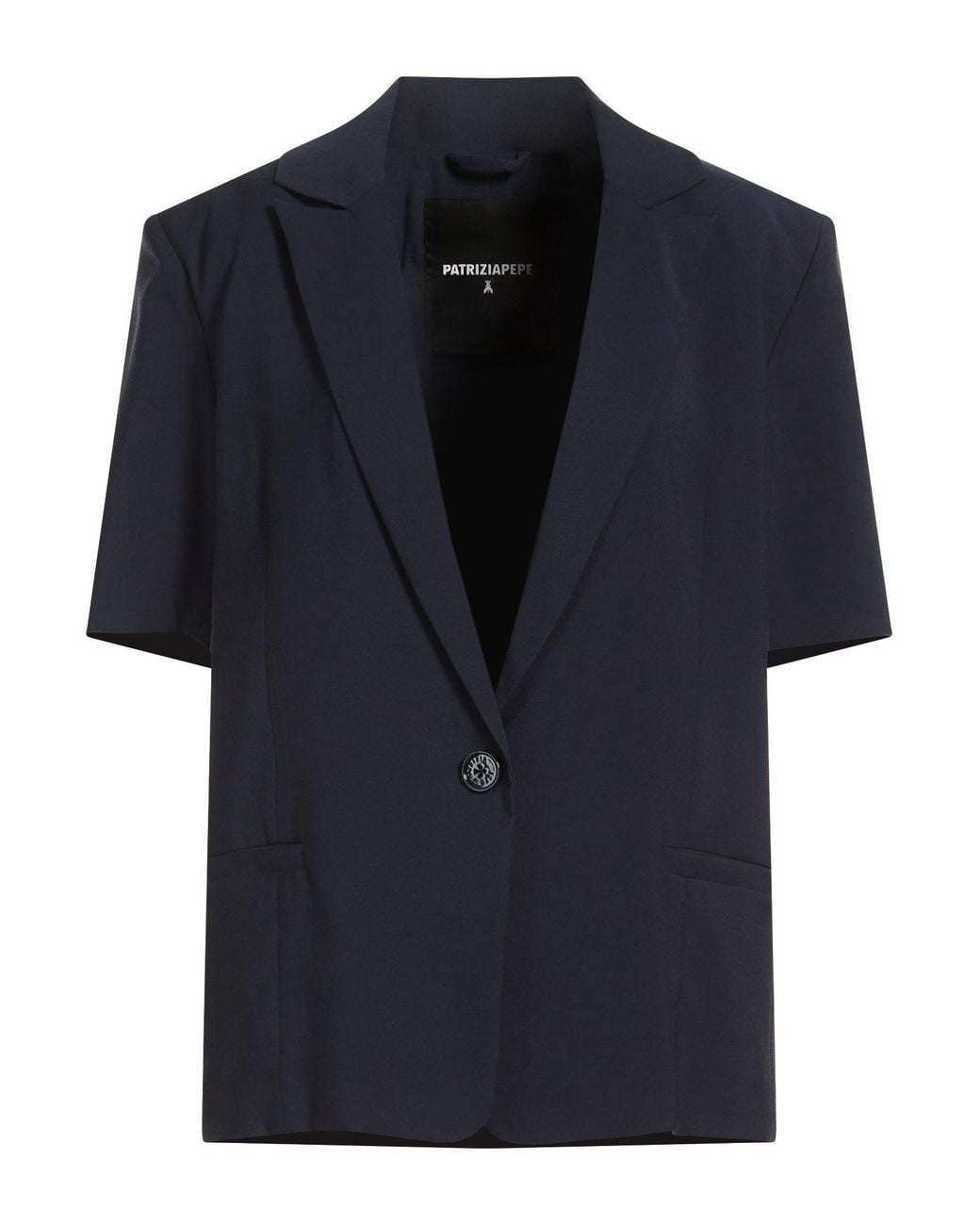 Patrizia Pepe Blue Midnight Blazer Virgin Wool, Polyamide, Elastane