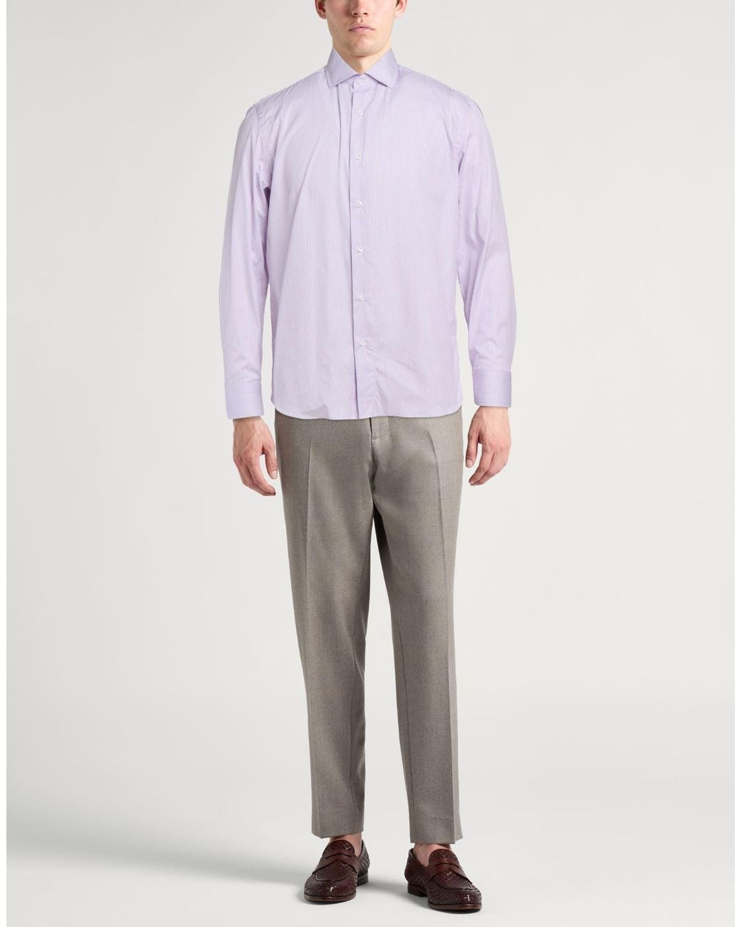 Camicia di Caruso in Purple da Uomo