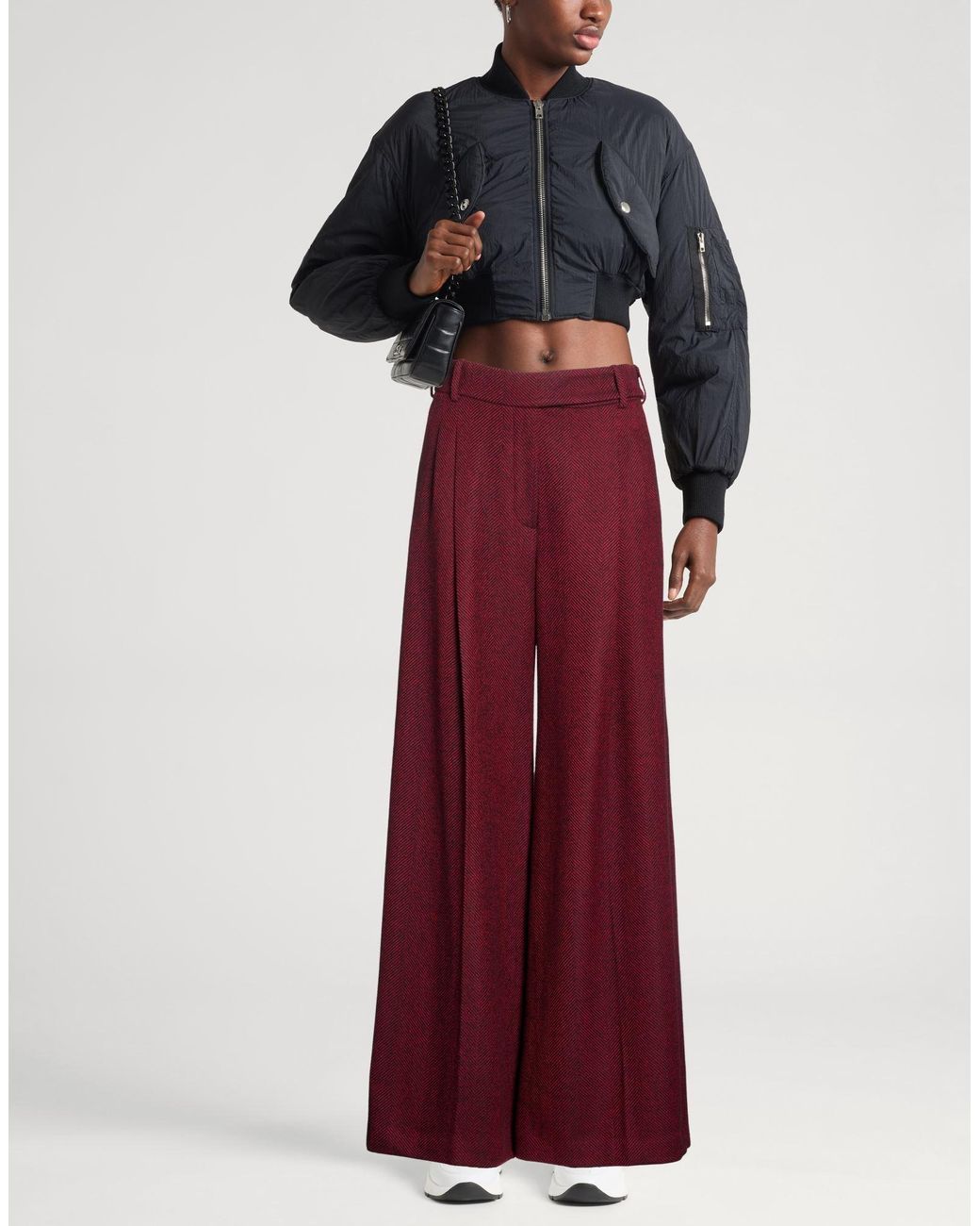 Alexandre Vauthier Red Pants Wool