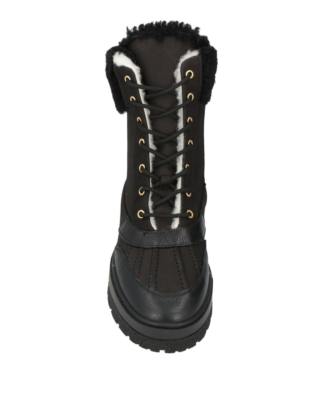 Pollini Black Ankle Boots Leather
