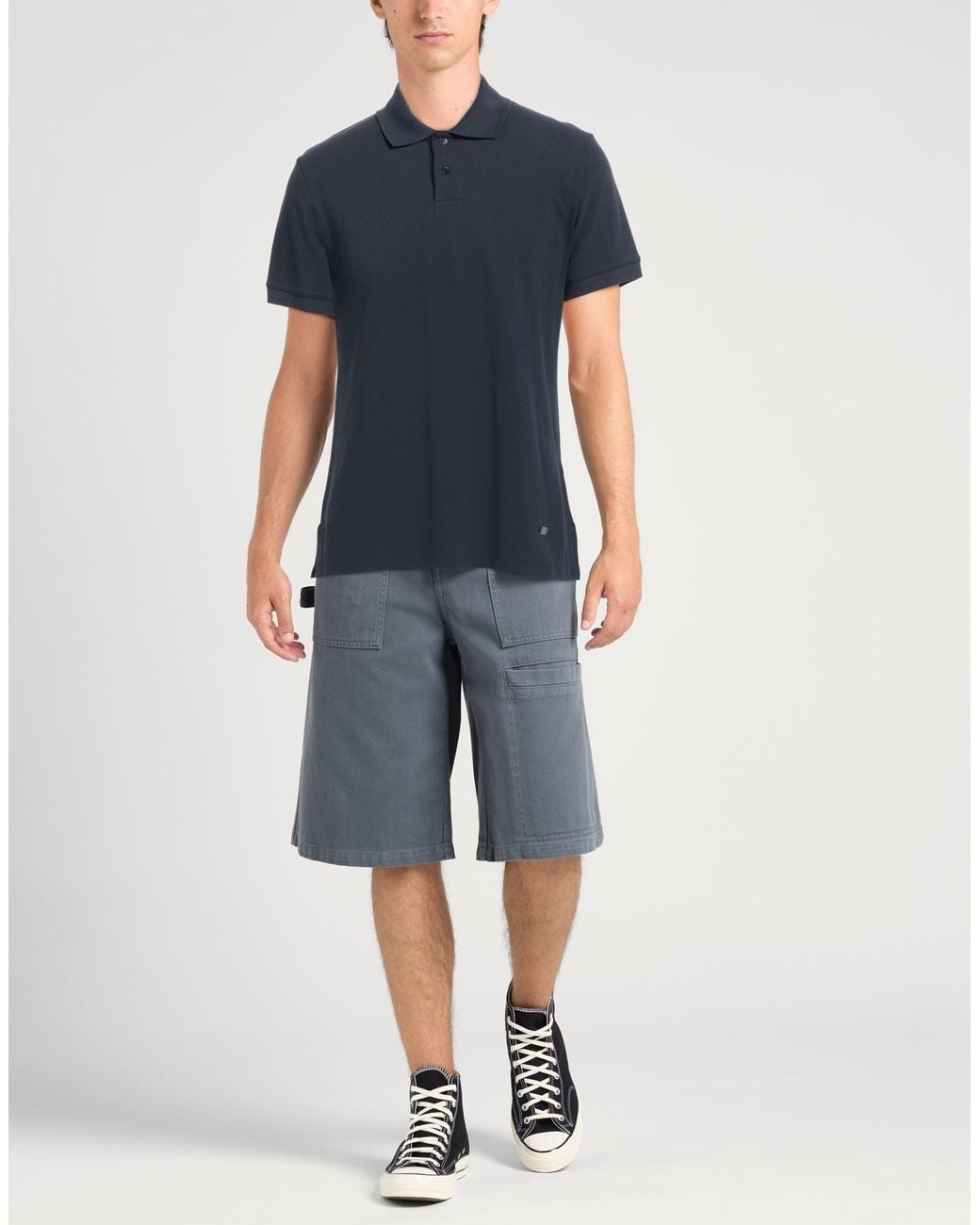 Just Cavalli Blue Polo Shirt for men