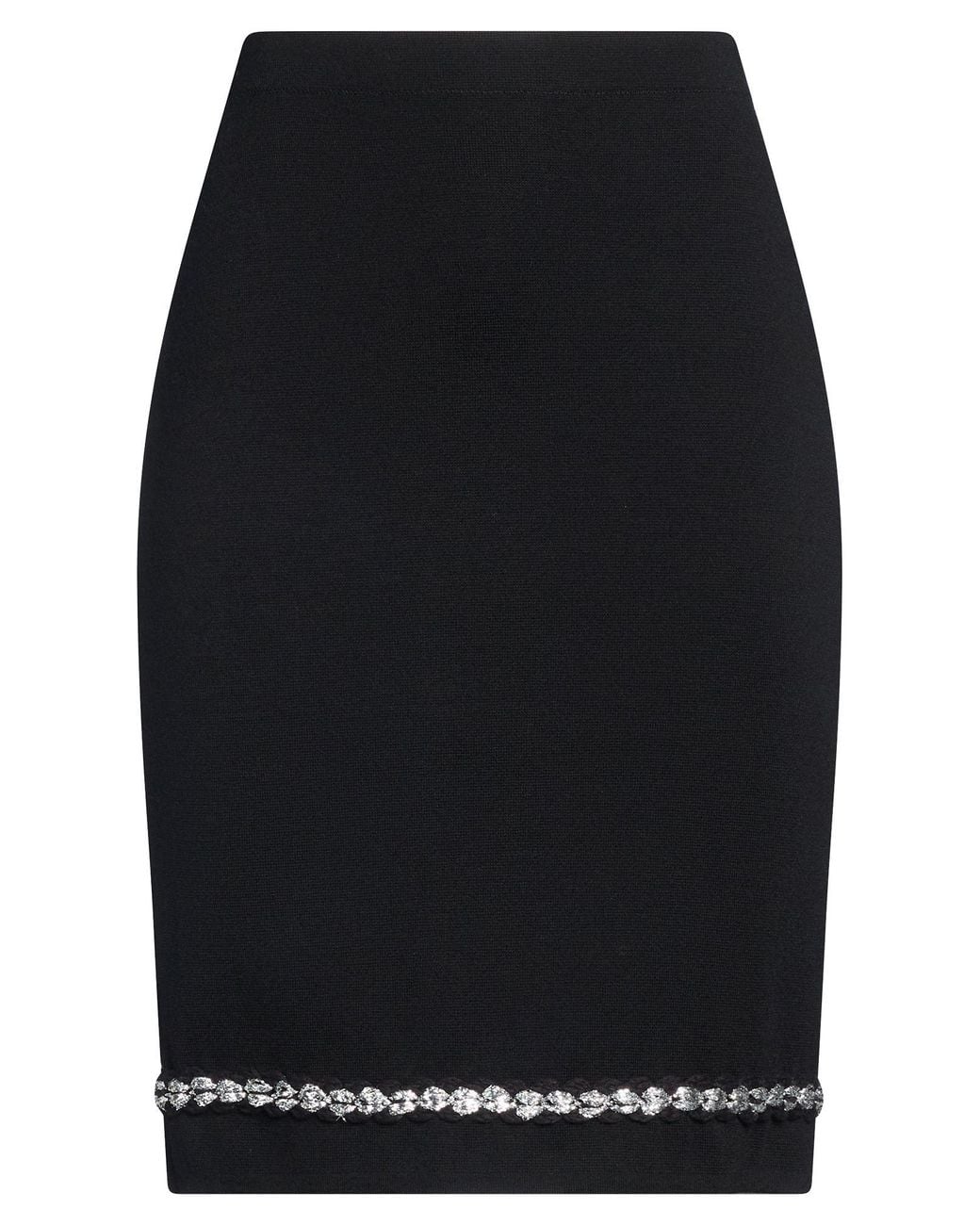 D.exterior Black Midi Skirt Wool