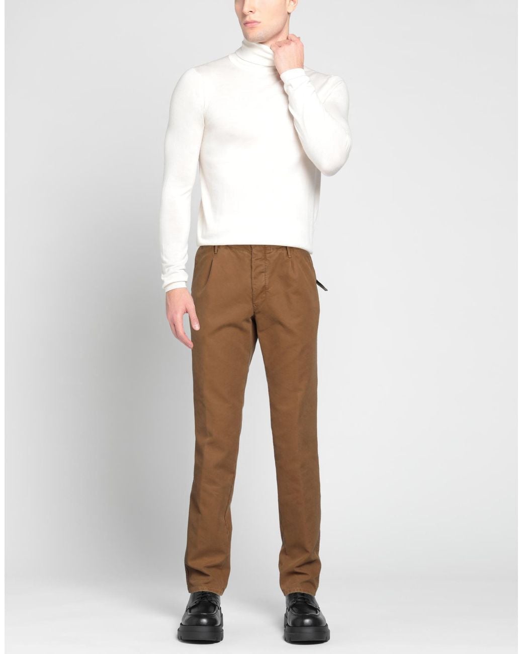 Incotex Brown Trouser for men