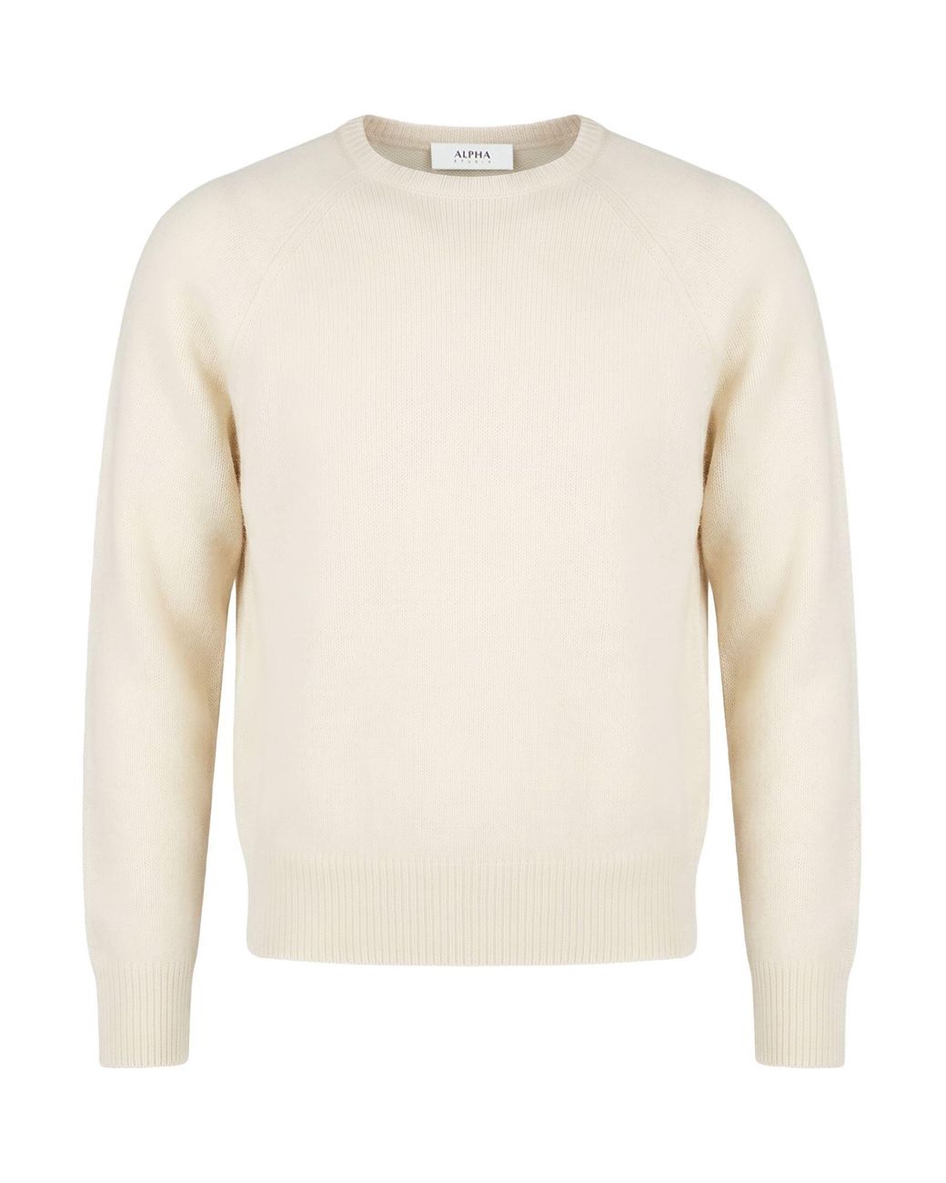 Alpha Studio White Sweater Virgin Wool, Polyamide for men